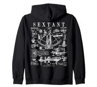 Bateau Nautique Sextant Bateau à Voile Capitaine Vintage Brevet Sweat à Capuche