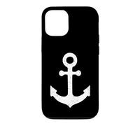 Bateau Nautique Vintage Vieilli Blanc Bateau Ancre Voile Coque pour iPhone 12/12 Pro