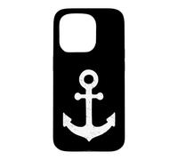 Bateau Nautique Vintage Vieilli Blanc Bateau Ancre Voile Coque pour iPhone 15 Pro