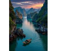 Bateau Panoramique, Puzzle 6000 Pieces Adultes YHPGL5-247 | Impossible Puzzle Classique, Difficile Défi Puzzles, Jeux Éducatif Familiaux, pour Jeux Anti-Stress, Décoration Murale Cadeau
