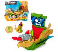 Bateau pirate jouet - PIRATIX ADVENTURE WORLD - Sky Hunter - 13.1 cm - Multicolore - Activation des pouvoirs avec trésor
