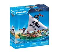 Bateau - PLAYMOBIL - la Chaloupe des pirates - 3 personnages - Accessoires inclus - Mixte