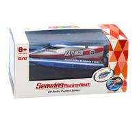 Bateau pneumatique Lean Bateau à moteur télécommandé bleu-argent 14 cm Toys