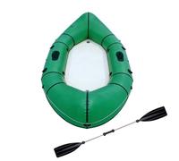 Bateau Pneumatique Pêche - Kayak Gonflable 1 Place avec Siège Souple, Rapide À Gonfler, Léger Et Compact, Barque De Pêche pour Adulte, Idéal pour Lac Et Rivière(Green)