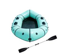Bateau Pneumatique Pêche - Kayak Gonflable 1 Place avec Siège Souple, Rapide À Gonfler, Léger Et Compact, Barque De Pêche pour Adulte, Idéal pour Lac Et Rivière(Indigo)