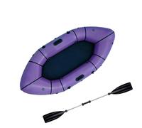 Bateau Pneumatique Pêche - Kayak Gonflable 1 Place avec Siège Souple, Rapide À Gonfler, Léger Et Compact, Barque De Pêche pour Adulte, Idéal pour Lac Et Rivière(Purple)