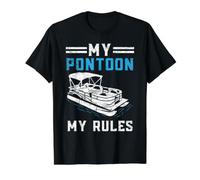 Bateau Ponton Captain Boating Cruise Lake Boat Lover T-Shirt Graphique avec Valeur
