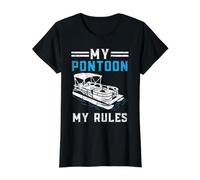 Bateau Ponton Captain Boating Cruise Lake Boat Lover T-Shirt Graphique avec Valeur
