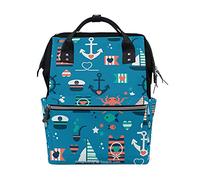 Bateau Poulpe Sac à Langer Sac à Dos Grande Capacité Multifonction Sac à Couches pour Voyage Maman Femme Papa