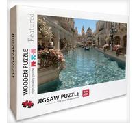 Bateau Puzzle 3000 Pièces Adultes, Architecture Puzzle Bois 122x81cm, Adultes Jeu éducatif Défi énigme avec Une Boîte d'emballage Exquise, Jeu Relaxant Détente Collection, Decoration Chambre, E-1930