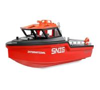 Bateau radiocommandé - AMEWI - Modèle 320 mm - Rouge/Noir - Système Brushless - Prêt à l'emploi