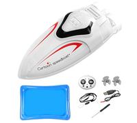 Bateau radiocommandé - Jouet sous- interactif - Mini Bateau de Vitesse - Portable pour Jouer à l'heure du Bain (Bassin, Piscine, Maison)