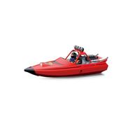 Bateau radiocommandé pour adultes, 2,4 GHz électrique 30 km/h, haute vitesse, simulation de turbine, modèle de bateau à moteur RC pour piscines et lacs avec lumières contrôlables