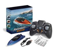 Bateau télécommandé avec Batterie Rechargeable, Jouet Aquatique, pour Enfants et Adultes, Bateaux de Course à Grande Vitesse 2,4 GHz, Bateau RC pour Piscine, étang et Lac