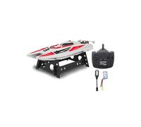 Jamara Bateau télécommandé Capter blanc et rouge 2,4 GHz