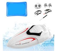 Bateau télécommandé - PVC électronique 2,4 GHz portée 30 m | Mini Jouet sous- Cascadeur avec lumière LED | Véhicule de Jeu d'eau Rechargeable pour , Piscine extérieure et lac Amusant