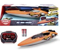 Dickie Toys - Bateau télécommandé Sea Hawk - Débutant motorisé prêt à fonctionner (RTR) 330 mm Orange