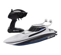 Bateau Télécommandé - SILVERLIT - 4SPEED - Speed Boat - 8 km/h - 34 cm - blanc et noir - dès 8 ans