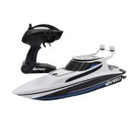 Bateau Télécommandé - SILVERLIT - 4SPEED - Speed Boat - 8 km/h - 34 cm - blanc et noir - des 8 ans