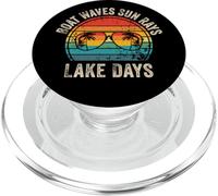 Bateau Vagues Rayons Soleil Journées Lac Vacances Amusantes Été Plage PopSockets PopGrip pour MagSafe