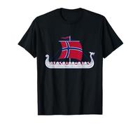 bateau viking norge drapeau norvégien bateau viking T-Shirt