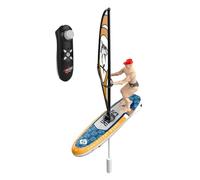 Bateaux à distance de télécommande pour l'eau, bateau télécommandé,Toys de plage pour les de 8 à 12 ans - Lumières LED, piscine imperméable à 2,4 GHz voile pour le jeu de baignoires, pêche au lac, pla