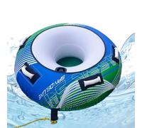Bateaux pneumatiques pour remorquage, île de natation gonflable, grand tuyau de bateau résistant à l'abrasion pour lac de baignade, rivière, rafting, natation, ski nautique, wakeboard, pêche