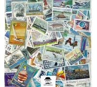 Bateaux Timbres Poste de Collection Déclinaison 100 Timbres Différents