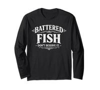 Bated Fish Don't Deserve It Funny Seafood Pun Humour Manche Longue
