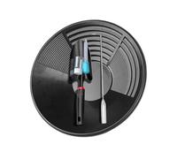 Batée d'or,batee Orpaillage 35 Cm,Bac en Plastique Doré pour l'or, Les Pépites, Le Draage, Le Prospection, Le Sable Et l'or, Lavage Manuel, Équipement De Panne Dorée