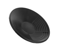 Batée d'or Noire en Plastique 14 Pouces à Trois Riffles | Orpaillage Facile à Utiliser, Bassine Minière Légère, Tri des Sédiments, pour Ruisseaux Éloignés