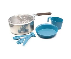 Bateria acero inox. 16 cm. para 1 persona