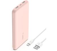 Batería Externa Portátil De 10000mah, Cargador Externo Usb-C Con 1 Puerto Usb-C Y 2 Puertos Usb-A, Power Bank De 15w, Batería Portátil Para Iphone, Galaxy, Pixel, Airpods, Ipad Y Otros- Or Rose