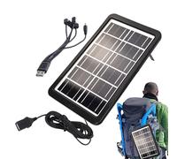 Batería Externa Solar - Batería Externa Portátil De Carga Rápida 6 Voltios 3W | Cargador Solar Mochila Portátil - Suministros De Camping Supervivencia Oficina Coche Playa |