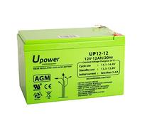 Batería U-Power Plomb AGM 12V 12Ah F2 6,3mm