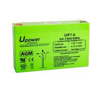 Batería U-Power Plomb AGM 6V 7Ah F1 4,8mm