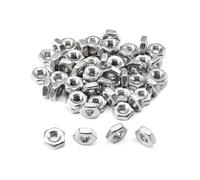 Bates - Lot de 100 écrous hexagonaux, #8-32, en acier inoxydable, écrous de quincaillerie