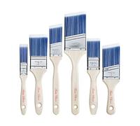 Bates Lot de 6 pinceaux à Peinture avec Manche en Bois traité pour Murs, teintures, Meubles