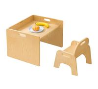 Bateso Table et Chaise de sevrage Montessori pour Les Tout-Petits, Meubles pour Enfants pour Le Jeu, Les Repas et Le Bricolage, idéal pour Les garçons et Les Filles âgés de 1 à 3 Ans