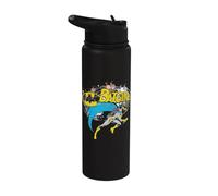 Batgirl Halftone Stainless Steel Insulated Water Bottle