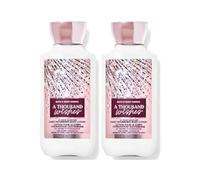 Bath and Body Works A Thousand Wishes Super Smooth Body Lotion Set Gift For Women 8 Oz -2 Pack (A Thousand Wishes)