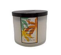 Bath and Body Works Bougie 3 mèches Bois de santal noix de coco 411 g