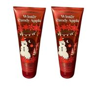 Bath and Body Works Coffret cadeau de crème pour le corps 2-8 oz (pomme bonbon d'hiver), complet