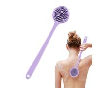 Bath Back Forator : brosse exfoliante pour le corps, manche long du bain, brosse de nettoyage arrière, brosse de bain sans glissement arrière | Brosse de bain en silicone de masse de masse de massage