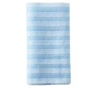 Bath Back Wash Cloth Towel, Soft Striped Cleaning Tool, Body Scrub, Gentle Improves Circulation, Quick Dry Material, Easy Grip Compact and Portable for Daily Use Full Body Cleansing