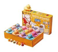 Bath Ball - 12 Pieces with Ducks, 9.25x7.17x2.28 Inches Natural Cute Bath Bombs with Oils, Surprise Floating Duckie Inside, Gentle Kids Bubble Balls, Scented Spa Fizzies for Fun and Relaxing Bathtimes