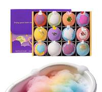 Bath Ball Set - 12-Piece Refreshing Soap Collection, Standard Sphere Scale, Gentle pH-Balanced Formula, Fragrant Oils, Bubble Bath Kit for Children Enjoying Nightly Routines or Family Holidays