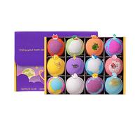 Bath Ball Set - 12-Piece Refreshing Soap Collection, Standard Sphere Scale, Gentle pH-Balanced Formula, Fragrant Oils, Bubble Bath Kit for Children Enjoying Nightly Routines or Family Holidays