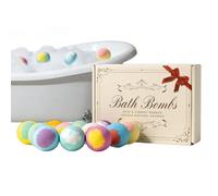 Bath Ball Set - 12 Piece Scented Salt Bubble Soak for Women | Natural Ingredient Bath Fizz with Fragrance, Relaxing Spa Balls for Home Hotel Travel Bathtub Use