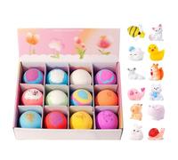 Bath Balls,12-Piece Body Cleanser,Bubble Bath Toys | Bubble Treasure Baths Salt Balls | for Relaxation Play Spa Home Bathroom Hotel Boys Girls